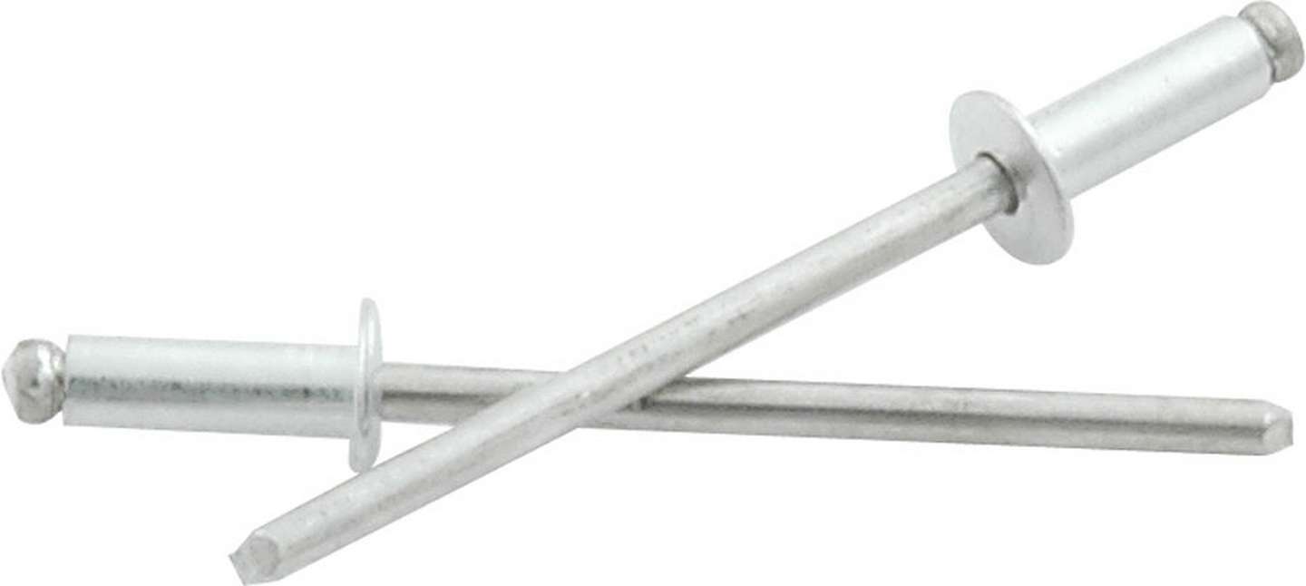 1/8in Alum Rivet Silver 500Pk 1/8in-1/4in